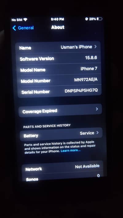 iphone 7 official PTA APPROVED 256 GB