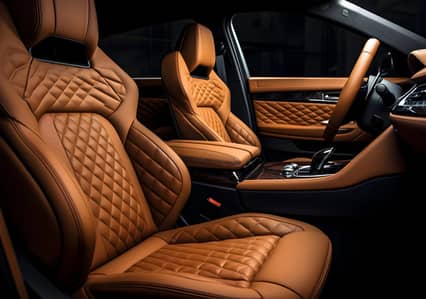 Leather rexin Car Interior / Seat Poshish/ Custom Hand made Stiched/