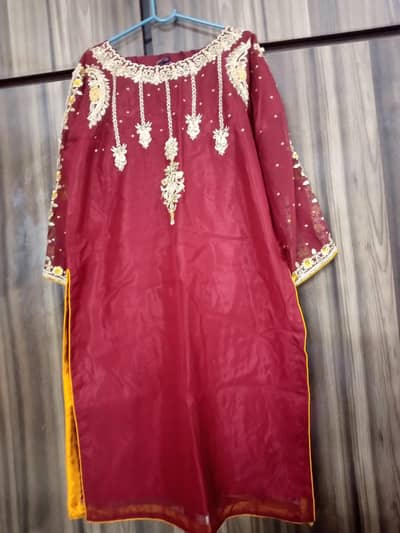 3 piece suit chiffon heavy shirt and trouser Kataan silk duppata