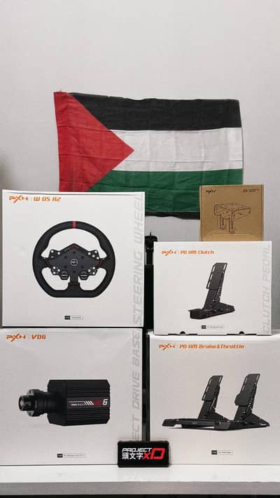 PXN VD6 STEERING WHEEL R2 and Clutch and Clamp