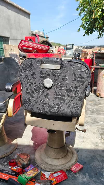 HEAVY IRON BARBER CHAIRS