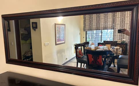 Side board with mirror