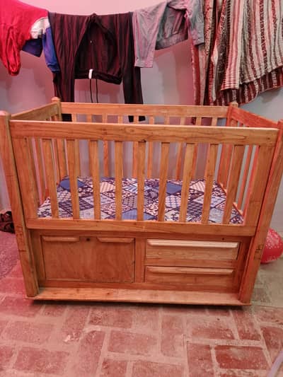 Kids baby cot wooden