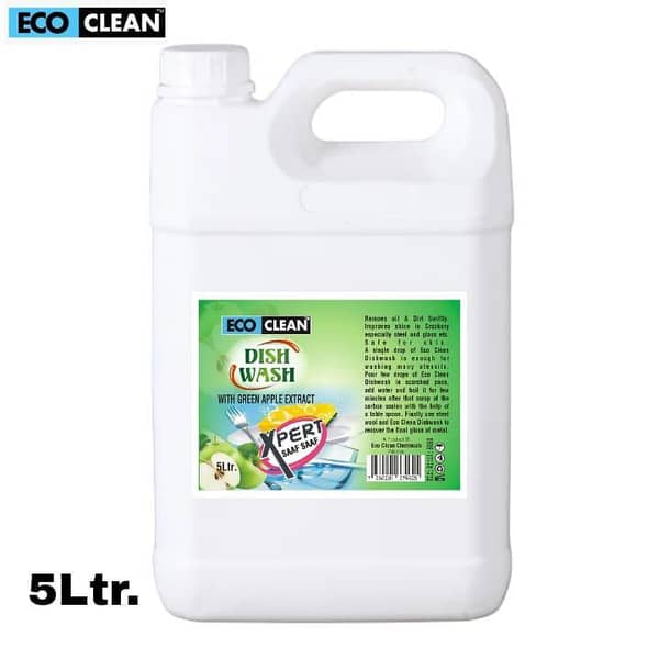 5 LITER APPLE GREEN DISHWASH, DISHWASHING OR DISHWASHER LIQUID - PROFESSIONAL IN GREASE CUTTING