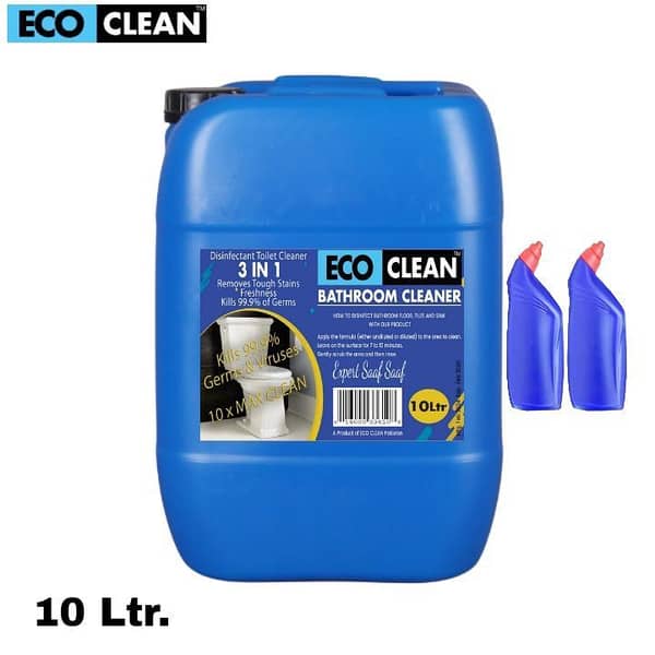 10 LITER BATHROOM AND TOILET BOWL CLEANER LIQUID - PROFESSIONAL IN STAIN REMOVAL (WITH FREE REFILL BOTTLE)