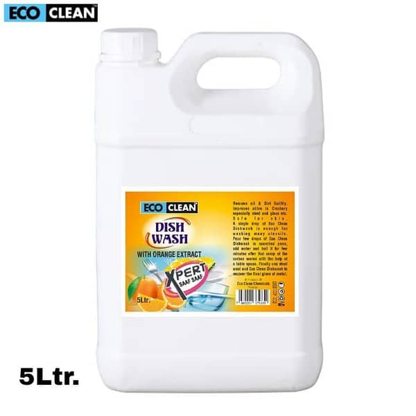 5 LITER ORANGE DISHWASH, DISHWASHING OR DISHWASHER LIQUID - PROFESSIONAL IN GREASE CUTTING