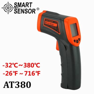 Infrared Thermometer-32 ̊C~380 ̊C Price in pakistan AT380+Smart Sensor