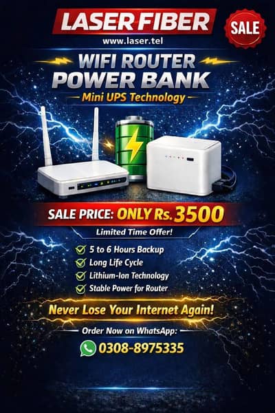 Wifi router power bank