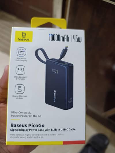 Baseus power bank mini size box pack 45W