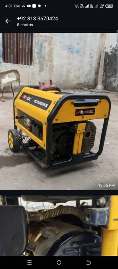 Generator 3kv/2.5Kv Home Used Good Condition