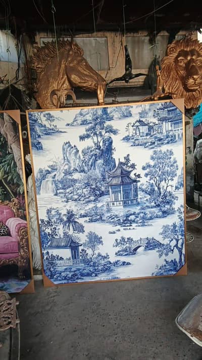 Imported velvet tapestry painting antique new unique rare