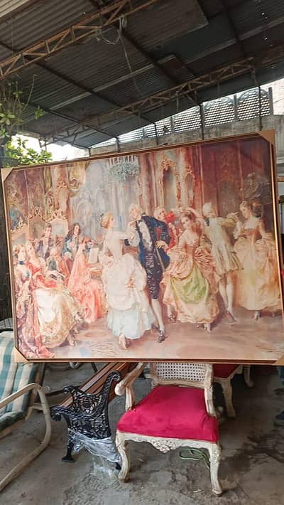 Imported velvet tapestry painting antique new unique rare