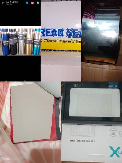 Vaccume Falask(Thermos), Leather Razine, LED lights, Golden Patti Roll