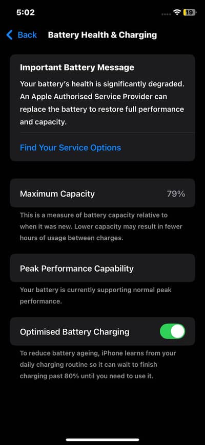 iPhone XR panel brake
