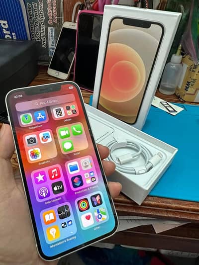 iPhone 12 128 GB only WhatsApp 03271842357