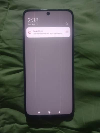 redmi note 12 screen mein 2 line hai