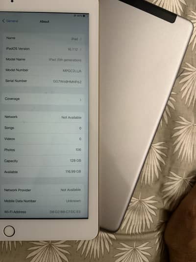 ipad 5 generation 128 GB