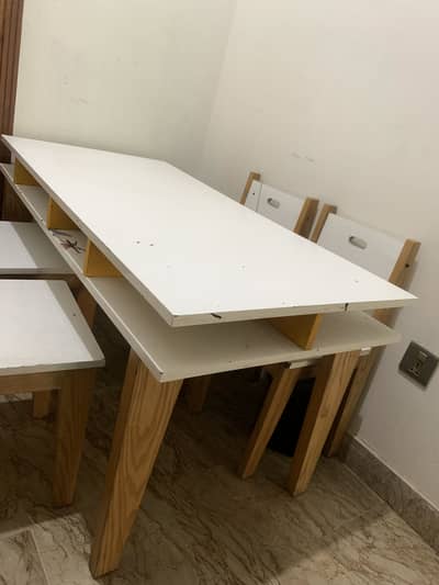 Kids study/dining table white