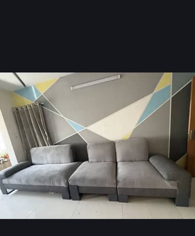 5 seater sofa grey