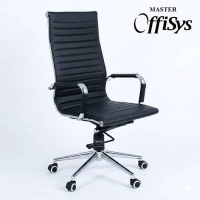 Master New Roma HBC Black Leatherite Office Chair For Sale