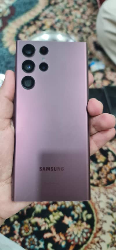 Samsung Galaxy S22 ultra 12GB 256GB physical dule Sim pta blacked do