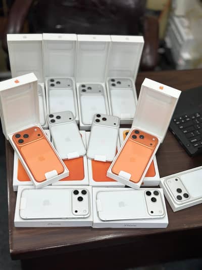 Iphone 17 pro Max | Silver,Orange 256gb | Box Pack