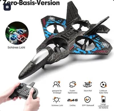 RC Fighter Jet Plane 3D Tumbling Flight with Lights