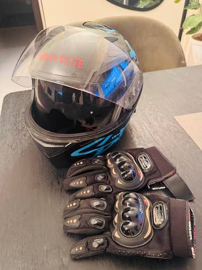 Branded Bike Gear (Helmet, Gloves, Jacket) – Almost New