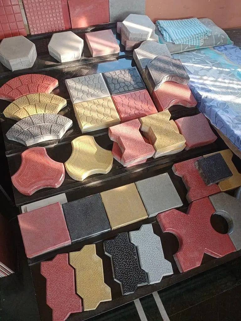 interlock tiles / blocks / pavers / solid blocks / 60mm 3