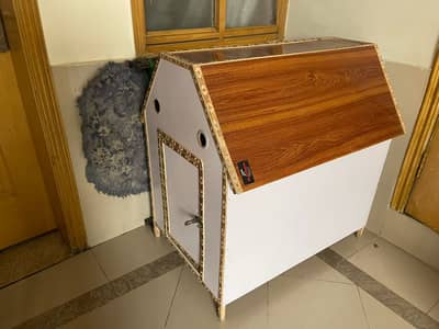 Wooden outdoor pet house