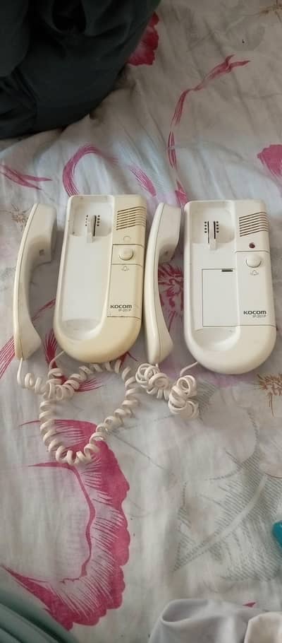 Original KOCOM Intercom Handsets (Model DP-201P) – Pair