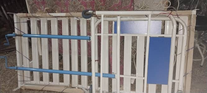 Hospital Bed (for patients) with mattresse and side supports complete