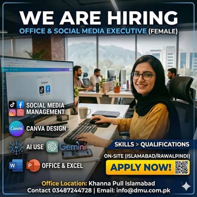 OFFICE & SOCIAL MEDIA SPECIALIST (Female Only)