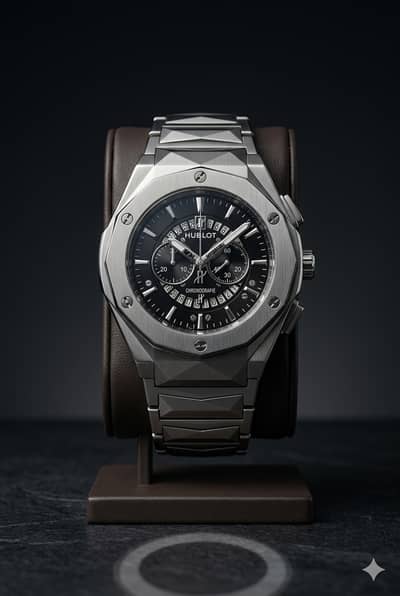 origonal hublot ki watch ha with water proof havi waight ka sath