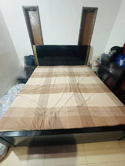 wooden bed