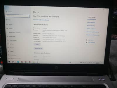 HP Laptop i5 6th Gen 8GB RAM 256SSD Windows 10 Pro