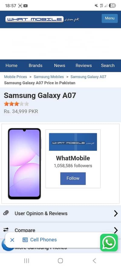 my new samsung a07.4. 64 me hai all ok