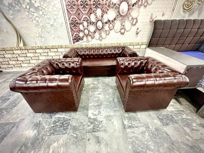Luxury five seater sofa leather right good quality low price