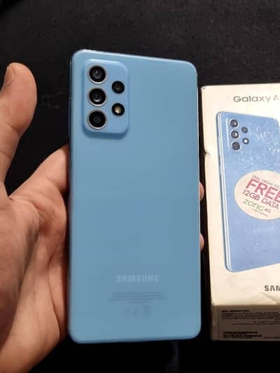 Samsung a52 10/10 With box/adapter offical pta