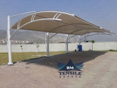 Pole parking shade / Car roof shade / Canopy shade / Pvc garage porch