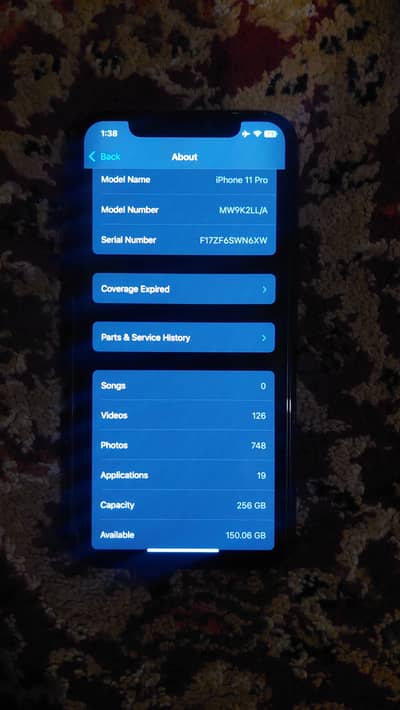 iPhone 11 pro 256gb fu
