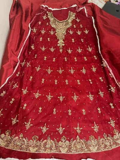Red Bridal Dress contact number +92 314 7630462