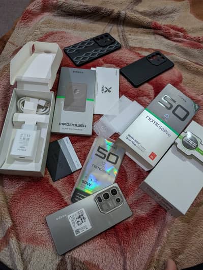 Infinix note 50pro Full box 12/256 in warranty