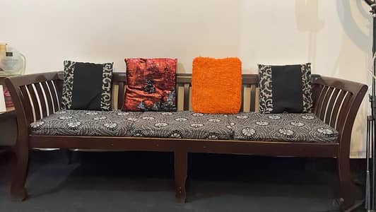 5-Seater Wooden Sofa Set for Sale