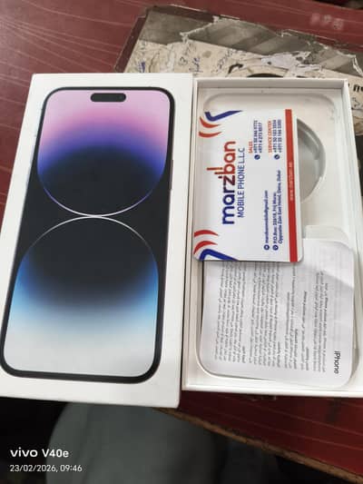 14 pro max for with box  purple