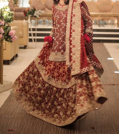 bridal farshee lehnga