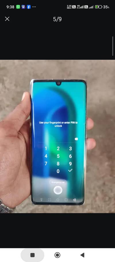 6\128 on screen fingerprint not any fault