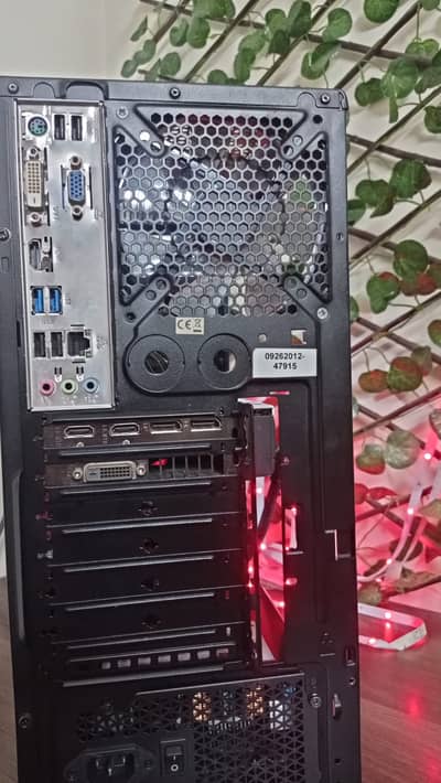 i7 3rd gen Gaming Build Setup with keyboard and cables