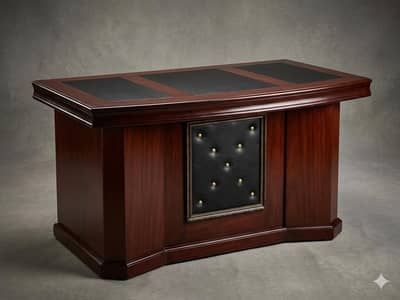 Premium Office Table Small With Glass