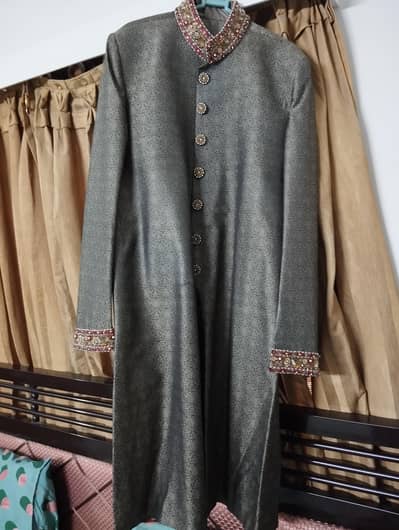 shirwani. . . . with embriodery. . .